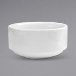 Oneida Tundra by 1880 Hospitality F1400000736 58 oz. Warm White China Serving Bowl - 12/Case