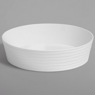 American Metalcraft B12W Del Mar 3.7 Qt. Round White Plastic Stackable Serving Bowl American Metalcraft B12W Del Mar 3.7 Qt. Round White Plastic Stackable Serving Bowl