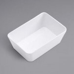 American Metalcraft B12W Del Mar 3.7 Qt. Round White Plastic Stackable Serving Bowl