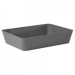 American Metalcraft B12W Del Mar 3.7 Qt. Round White Plastic Stackable Serving Bowl