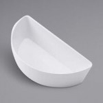 American Metalcraft B12W Del Mar 3.7 Qt. Round White Plastic Stackable Serving Bowl