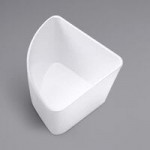 American Metalcraft B12W Del Mar 3.7 Qt. Round White Plastic Stackable Serving Bowl