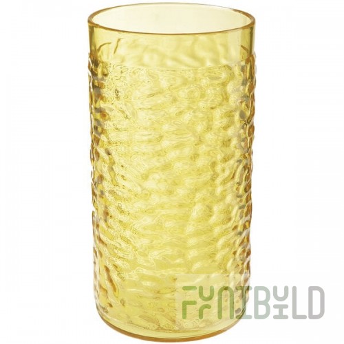 GET 3316-Y Waikiki 16 oz. Yellow Customizable SAN Plastic Hammered Tumbler - 72/Case
