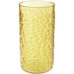 GET 3316-Y Waikiki 16 oz. Yellow Customizable SAN Plastic Hammered Tumbler - 72/Case