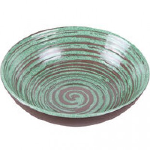 Elite Global Solutions Stardust 40 oz. Deep Glossy / Matte Blue Swirl Melamine Bowl - 6/Case Elite Global Solutions Stardust 40 oz. Deep Glossy / Matte Blue Swirl Melamine Bowl - 6/Case