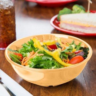 GET B-24-TY Diamond Mardi Gras 24 oz. Tropical Yellow Melamine Bowl - 12/Case