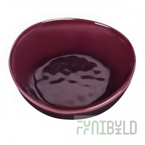 Elite Global Solutions Maya 10 oz. Purple Reactive Glaze Irregular Round Melamine Bowl - 6/Case