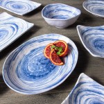 Elite Global Solutions D31R Van Gogh Navy 5 oz. Round Melamine Bowl - 6/Case
