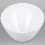 American Metalcraft MELSL112 Endurance 112 oz. Angled Round Melamine Serving Bowl