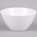 American Metalcraft MELSL112 Endurance 112 oz. Angled Round Melamine Serving Bowl