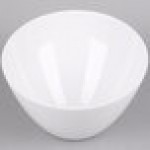 American Metalcraft MELSL112 Endurance 112 oz. Angled Round Melamine Serving Bowl