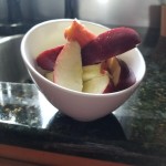 American Metalcraft MELSL112 Endurance 112 oz. Angled Round Melamine Serving Bowl