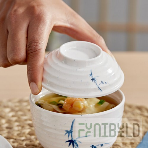 Acopa Biru Lid for 9 oz. Round Melamine Miso Bowl - 12/Case