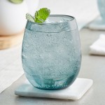 Acopa Pangea 15 oz. Blue Stemless Wine Glass - 12/Case