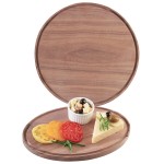 Cal-Mil 3052-78 Round Walnut Serving Board - 12 Cal-Mil 3052-78 Round Walnut Serving Board - 12
