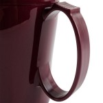Cambro MDSHM8487 Harbor Collection 8 oz. Cranberry Insulated Mug - 48/Case