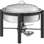 Acopa 6 Qt. Wrought Iron Pillar Chafer Set