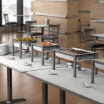 Acopa 6 Qt. Wrought Iron Pillar Chafer Set
