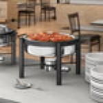 Acopa 6 Qt. Wrought Iron Pillar Chafer Set