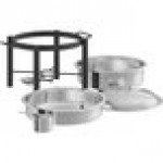 Acopa 6 Qt. Wrought Iron Pillar Chafer Set
