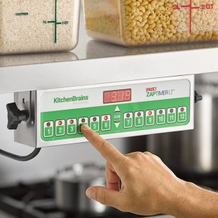 Kitchen Brains® Z0120120HFCLT (FAST.)® ZAP Timer LT Digital 12-Product 99 Hour Timer with Universal Mounting Kit - 120V