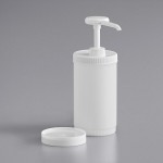 Choice Condiment Pump Kit with 0.5 oz. Plastic Pump and 1 Quart Jug