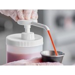 Choice Condiment Pump Kit with 0.5 oz. Plastic Pump and 1 Quart Jug