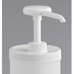 Choice Condiment Pump Kit with 0.5 oz. Plastic Pump and 1 Quart Jug