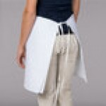 Intedge White Poly-Cotton 4-Way Waist Apron - 38 Intedge White Poly-Cotton 4-Way Waist Apron - 38