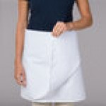 Intedge White Poly-Cotton 4-Way Waist Apron - 38 Intedge White Poly-Cotton 4-Way Waist Apron - 38