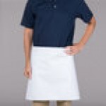 Intedge White Poly-Cotton 4-Way Waist Apron - 38 Intedge White Poly-Cotton 4-Way Waist Apron - 38