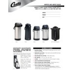 Curtis ThermoPro 2.2 Liter Stainless Steel Lined Airpot with Lever TLXA2201S000 Curtis ThermoPro 2.2 Liter Stainless Steel Lined Airpot with Lever TLXA2201S000