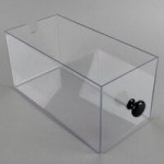 Cal-Mil 1580-2-13 Soho 2 Gallon Black Glass Beverage Dispenser with Ice Chamber - 10