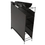 San Jamar C8504WFD Wireworks Vertical 8 - 44 oz. Countertop 3 Cup / 1 Lid Organizer with Side Panels