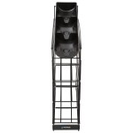 San Jamar C8504WFD Wireworks Vertical 8 - 44 oz. Countertop 3 Cup / 1 Lid Organizer with Side Panels