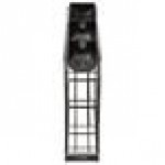 San Jamar C8504WFD Wireworks Vertical 8 - 44 oz. Countertop 3 Cup / 1 Lid Organizer with Side Panels