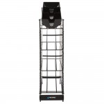 San Jamar C8504WFD Wireworks Vertical 8 - 44 oz. Countertop 3 Cup / 1 Lid Organizer with Side Panels