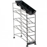 San Jamar C8504WFD Wireworks Vertical 8 - 44 oz. Countertop 3 Cup / 1 Lid Organizer with Side Panels