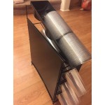 San Jamar C8504WFD Wireworks Vertical 8 - 44 oz. Countertop 3 Cup / 1 Lid Organizer with Side Panels