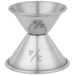 American Metalcraft J202 0.5 oz. & 0.75 oz. Stainless Steel Jigger