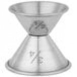 American Metalcraft J202 0.5 oz. & 0.75 oz. Stainless Steel Jigger
