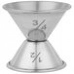 American Metalcraft J202 0.5 oz. & 0.75 oz. Stainless Steel Jigger