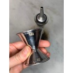 American Metalcraft J202 0.5 oz. & 0.75 oz. Stainless Steel Jigger