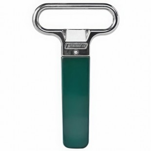 Franmara Ahh Super! Chrome-Plated Two-Prong Customizable Cork Extractor with Dark Green Sheath 2125-13