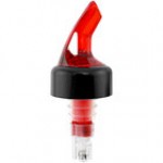 Franmara Bar-Pro 1.25 oz. Clear Spout / Clear Tail Measured Liquor Pourer with Collar 8767 BU - 12/Pack