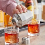Acopa 6 oz. Stainless Steel 3-Piece Cobbler Cocktail Shaker Acopa 6 oz. Stainless Steel 3-Piece Cobbler Cocktail Shaker