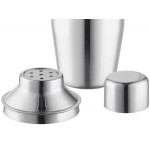 Acopa 6 oz. Stainless Steel 3-Piece Cobbler Cocktail Shaker Acopa 6 oz. Stainless Steel 3-Piece Cobbler Cocktail Shaker