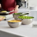 Vollrath 3 Piece Heavy-Duty Stainless Steel Mixing Bowl Set - 3/Set