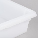 Rubbermaid® FG350800WHT White Polyethylene Food Storage Box - 26 Rubbermaid® FG350800WHT White Polyethylene Food Storage Box - 26