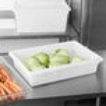 Rubbermaid® FG350800WHT White Polyethylene Food Storage Box - 26 Rubbermaid® FG350800WHT White Polyethylene Food Storage Box - 26